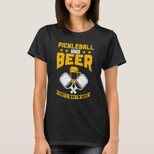 T-shirt Pickleball Player Pickleball And Beer C'est pourqu