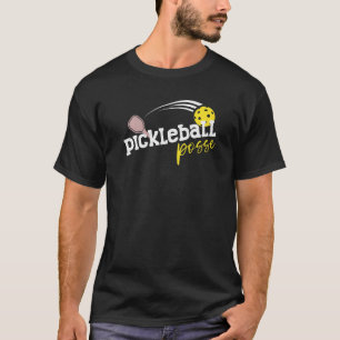 T-SHIRT PICKLEBALL POSSE FUNNY PICKLRBELL CITER BICKLEBELL