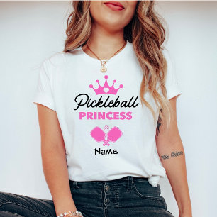 T-shirt Pickleball Princess Pink Personnalisé