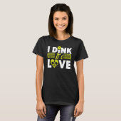 T-shirt Pickleball Pun Valentines Day I Dink It's Love (Devant entier)