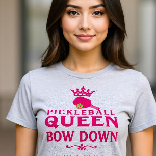 T-shirt Pickleball Queen rose cadeau personnalisé pour ell