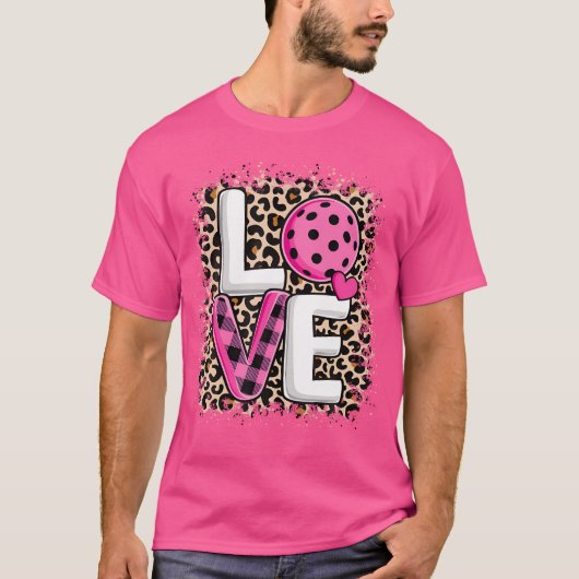 T-shirt Pickleball rose mignon Pickleball Lover Lover (Devant)