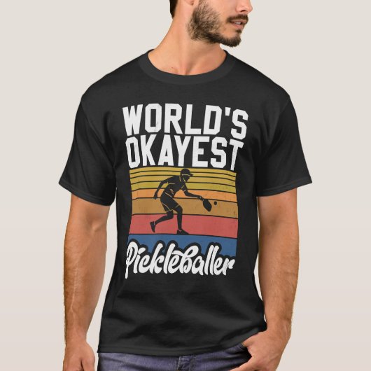 T-shirt Pickleball Saying Okayest Pickleballer Men's Pickl (Devant)