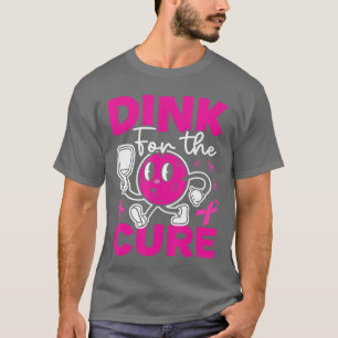 T-shirt Pickleball Sensibilisation au cancer du sein Rose