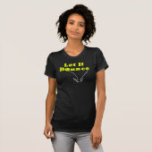 T-shirt Pickleball Sert Rule - Let It Bounce, Yellow Ball (Devant entier)