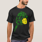 T-shirt Pickleball Shamrock Leaf St Patrick Day Pickleball (Devant)