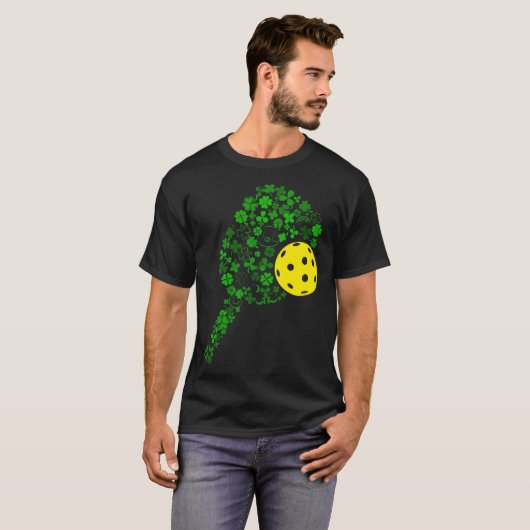 T-shirt Pickleball Shamrock Leaf St Patrick Day Pickleball (Devant entier)