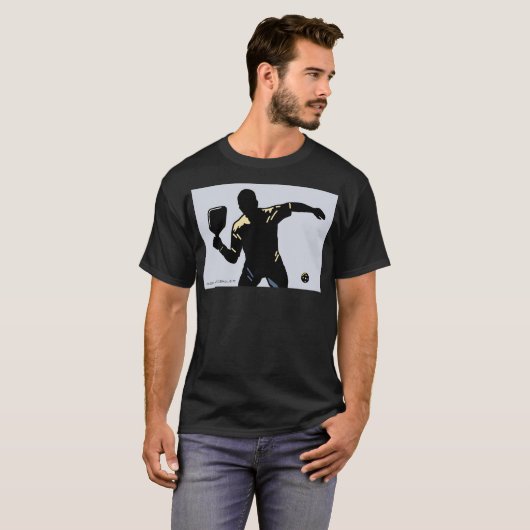 T-SHIRT PICKLEBALL SILHOUETTE DINER (Devant entier)