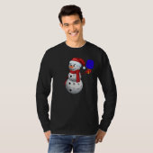 T-shirt Pickleball Snowman (Devant entier)