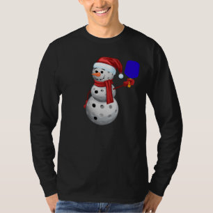 T-shirt Pickleball Snowman