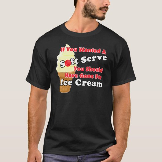 T-shirt Pickleball Soft Serve ? Aller à la crème glacée (Devant)