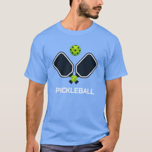 T-shirt Pickleball Stylisé cool avec Paddles et Ball Pic