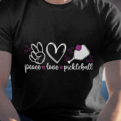 T-shirt PickleBall, T-shirt Peace & Pickleball