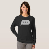 T-shirt Pickleball Texte Message Conversation Bubble Pickl (Devant entier)