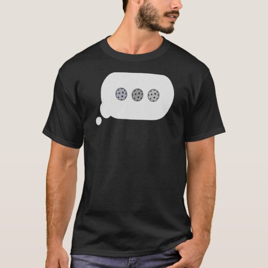 T-shirt Pickleball Texte Message Conversation Bubble Pickl (Devant)