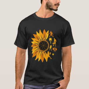 T-shirt Pickleball tournesol