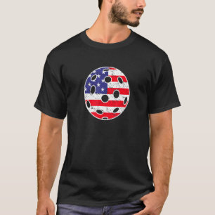 T-shirt Pickleball Unites États-Unis Drapeau Dormir Dink R