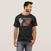 T-shirt Pickleball USA Drapeau - Sport amusant (Devant entier)
