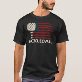 T-shirt Pickleball USA Flag – Funny Patriotic (Devant)