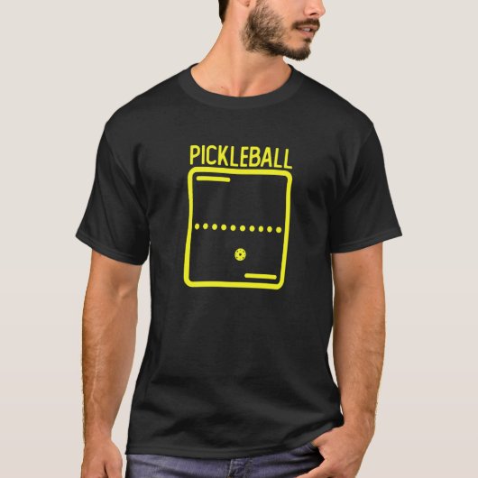T-shirt Pickleball Video Game Retro Vintage Pickleball (Devant)