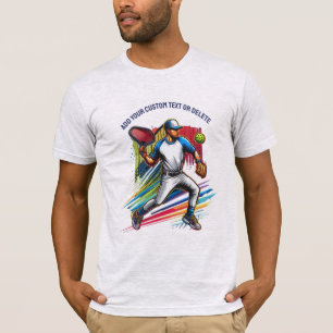 T-shirt Pickleballer Jouer Baseball Amateur De Sport