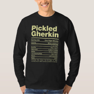T-shirt Pickled Gherkin Nutrition Facts Hanoukka Jewish F