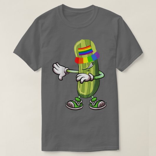T-shirt Picks à couler Concombre drôle Concombre Rainbow P (Design devant)