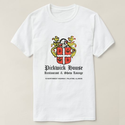 T-shirt Pickwick House Restaurant Lounge, Palatine, IL (Design devant)