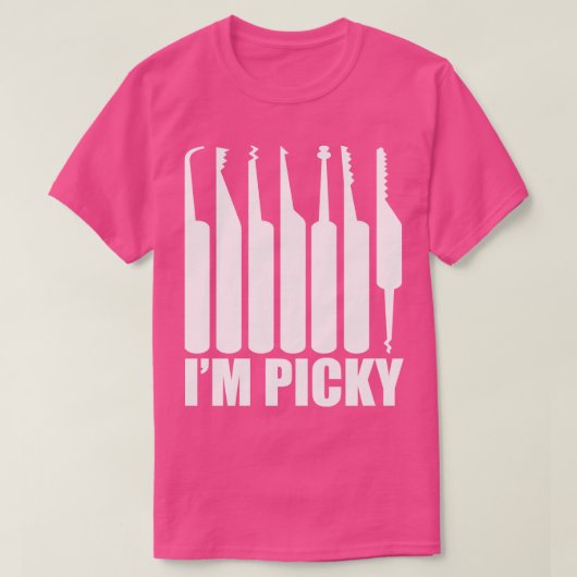 T-shirt Picky Funny Locksmith Pun (Design devant)