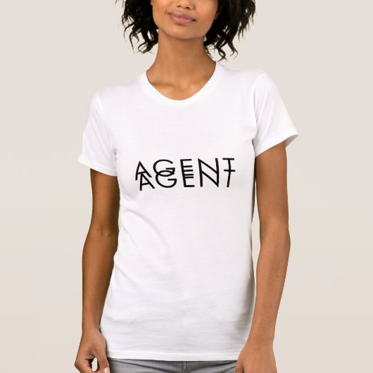 T-shirt Pictogramme d'agent double (Devant)