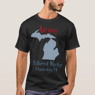 T-shirt Pictured Rocks à Munising Michigan Love Upper