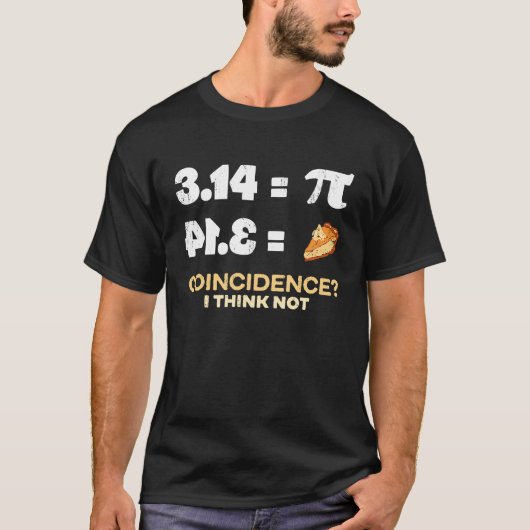 T-shirt Pie 3 14 Coïncidence Math Pun (Devant)