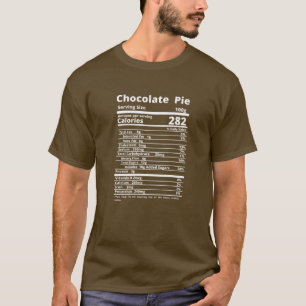 T-shirt Pie Chocolat Nutrition Fiches Thanksgiving Ha