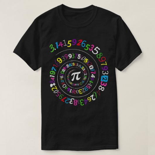 T-shirt Pie Day for Boys Numbers Graphic Tee (Design devant)