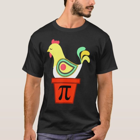 T-shirt Pie Day Math Enseignant Poulet (Devant)