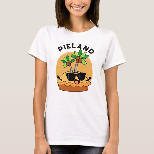 T-shirt Pie-land Funny Island Pun (Devant)
