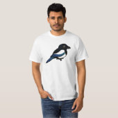 T-shirt pie Noir-affichée (Devant entier)