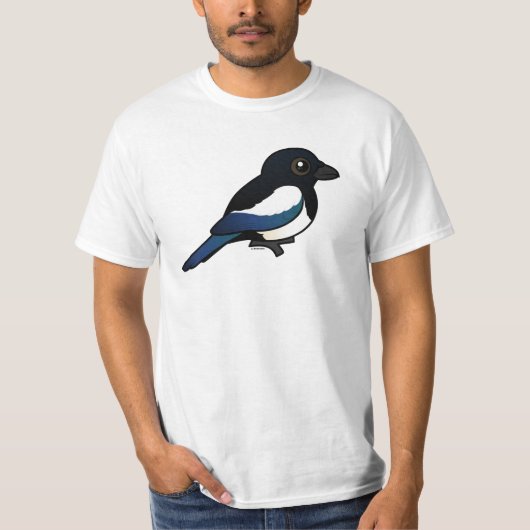 T-shirt pie Noir-affichée (Devant)