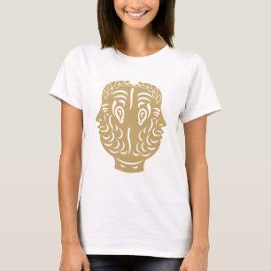 T-shirt Pièce antique romaine symbole double tête de Janus