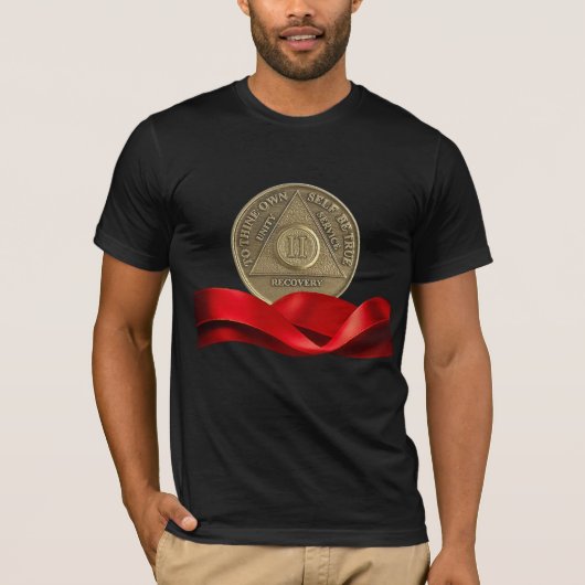 T-shirt Pièce commémorative de 2 ans de rétablissement sob (Devant)