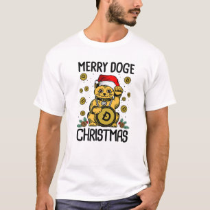 T-shirt Pièce de chien Noël Dogecoin Dogecoin Crypto HODL