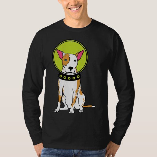 T-shirt Pièce de chien spatial rouge (Devant)