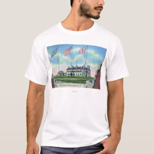 T-shirt Pièce de commandant dans le vieux château français