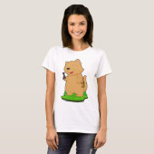 T-shirt Pièce de jeu d'échecs Chat Tour Échecs (Devant entier)