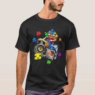 T-shirt Pièce de puzzle de camion monstre pour la sensibil