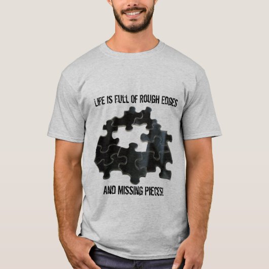 T-shirt Pièce de puzzle manquante (Devant)