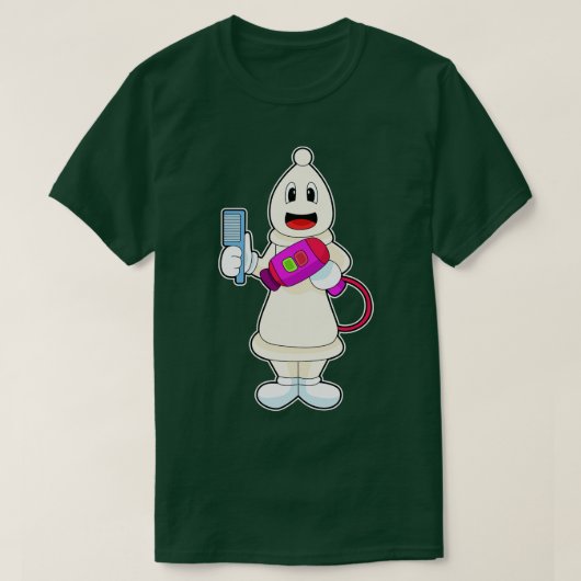 T-shirt Pièce d'échecs Bishop Coiffeur Combe (Design devant)