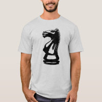 Pièce d'échecs de chevalier noir
