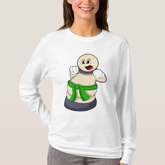 T-shirt Pièce d'échecs Patrouille aux échecs (Devant)