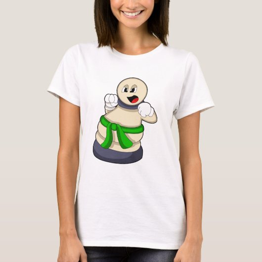 T-shirt Pièce d'échecs Patrouille aux échecs (Devant)